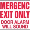 Safety Signs - Emergency Exit Only Alarm Will Sound