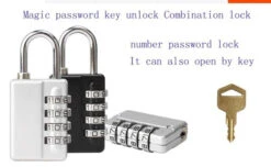 RESET PROOF 4-Dial Combination Padlock - Escape Room Prop