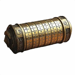 6-Dial Da Vinci Code Alphabet Lock Chamber (w/ Magic Rings) - Escape Room Prop