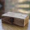 Small Rectangular Wooden Storage Box - Escape Room Prop