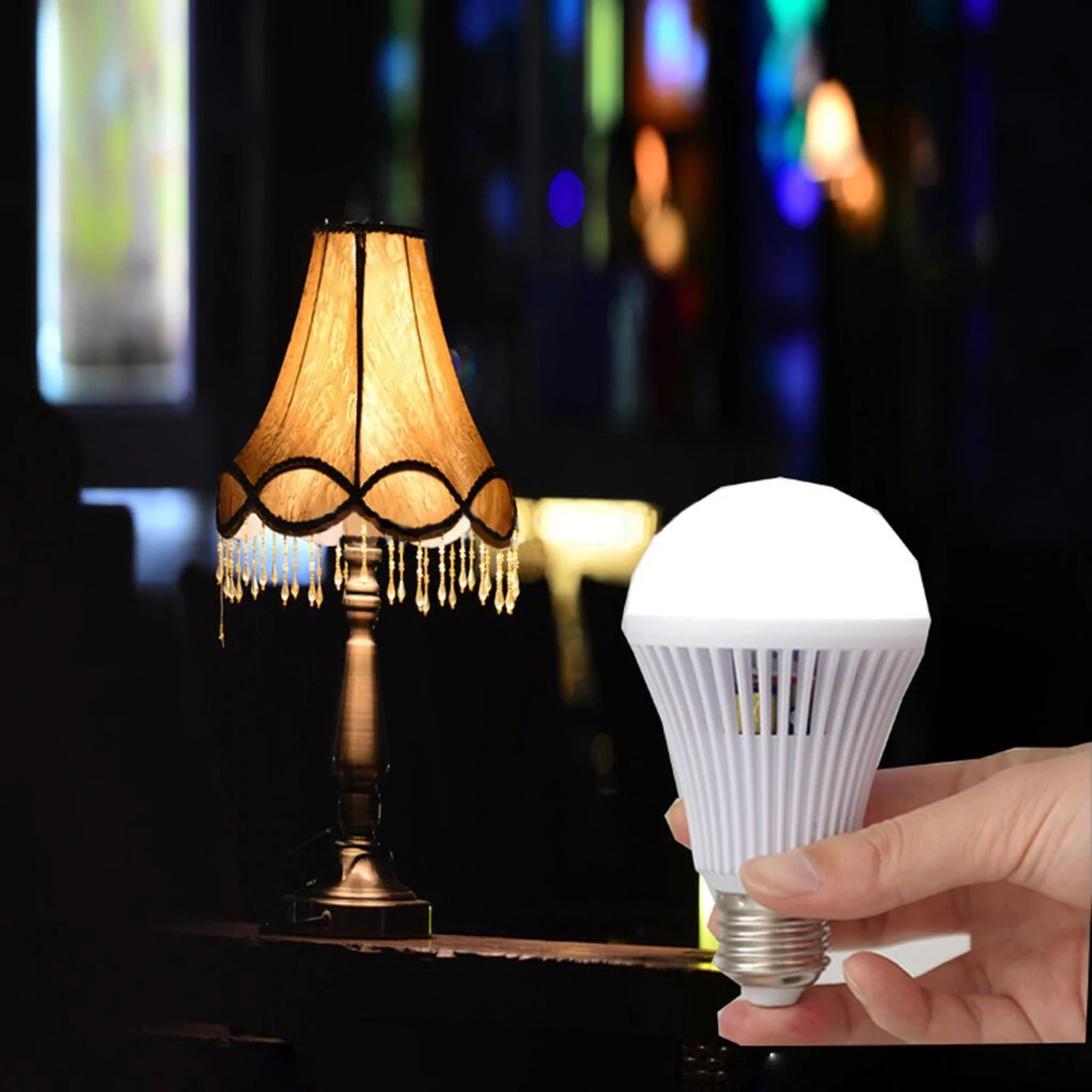 Desk Lamp Light Bulb Lock