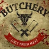 Butchery Sign - Halloween Decor Prop Road And Lawn Decoration Sticker