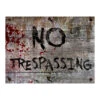 No Trespassing - Halloween Decor Prop Road And Lawn Decoration Sign