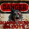 Danger Guard Dog- Halloween Decor Prop Road And Lawn Decoration Sticker
