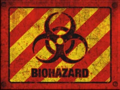 Biohazard Sign - Halloween Decor Prop Road And Lawn Decoration Sticker