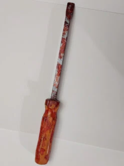 Pry Screwdriver - Bloody Fake Weapon Halloween Prop