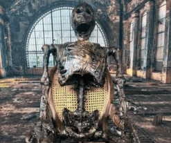 Rocking Chair W/ Skeleton Mech