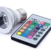 Remote Control Rainbow Multi-Color Lightbulb W/ Remote