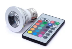Remote Control Rainbow Multi-Color Lightbulb W/ Remote