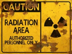 Radiation Area Sign - Halloween Decor Prop Road And Lawn Decoration Sticker
