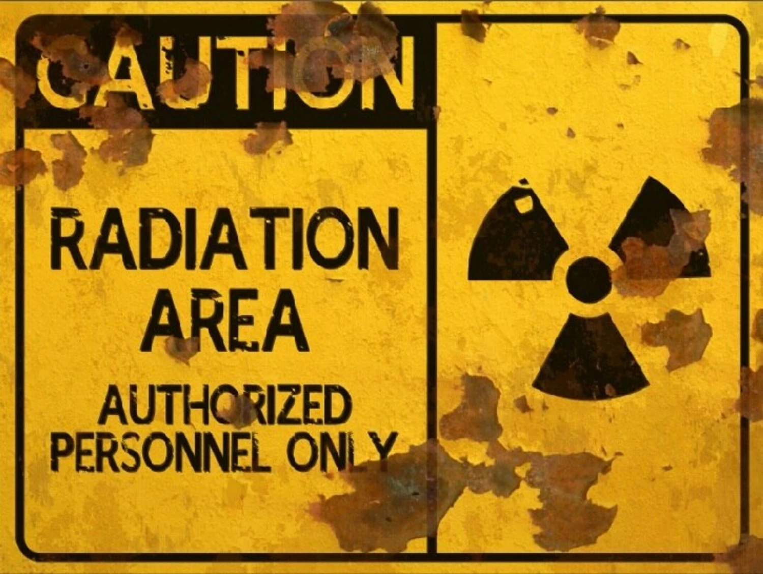 Radiation Area Sign - Halloween Decor Prop Road And Lawn Decoration Sticker