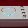 4-Button Heart-Shaped RGB Light Box - Escape Room Prop